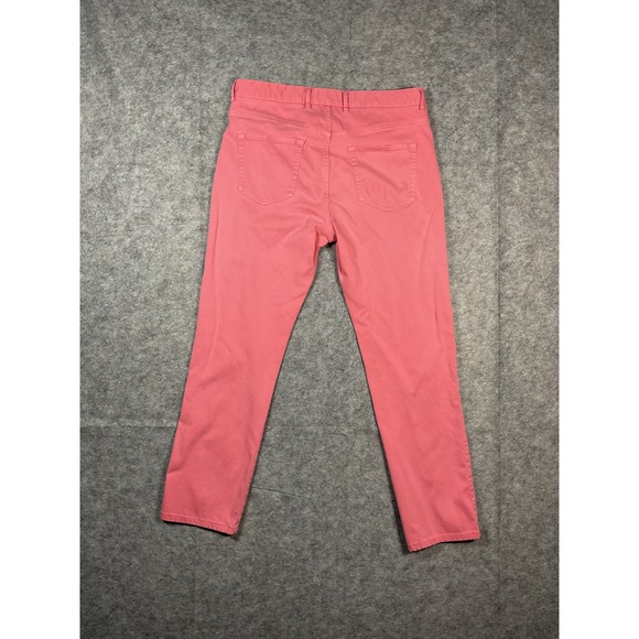 Peter Millar Mens Coral Pink Chinos Pants Size 34X30 Straight Fit Casual - Picture 3 of 3
